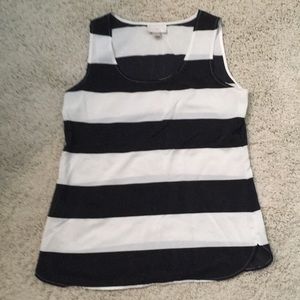 LOFT sleeveless striped top